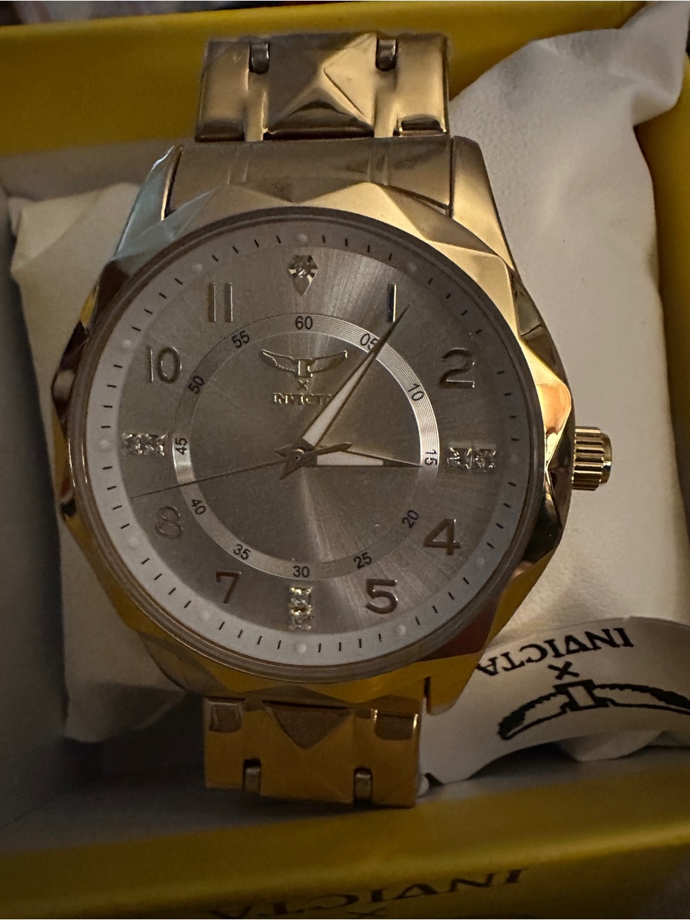 FOR Bambi Invicta both Stainless Steel Watch with Blue Dial and gold watch - Picture 2 of 2